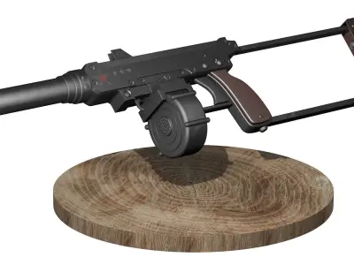 Homemade gun AVR2 3D model