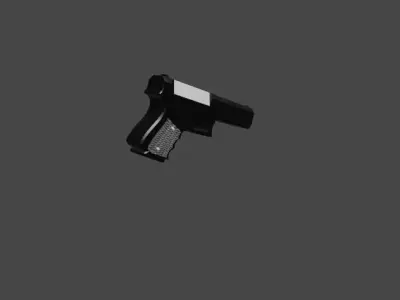 A gun Free low-poly 3D model