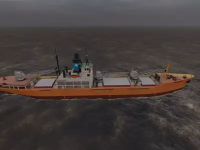 collection ships-Bulk carrier ship-tanker ship 3D model 3