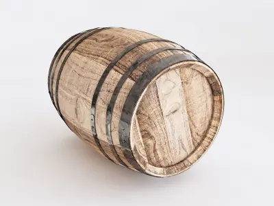 Barrels wooden barrel 3D model