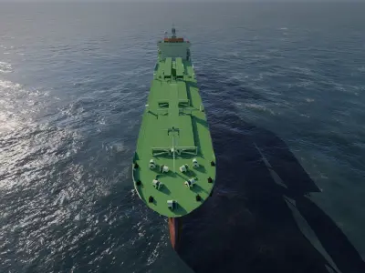 collection ships-Bulk carrier ship-tanker ship 3D model shop