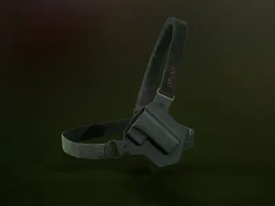 Chest Holster Low-poly 3D model