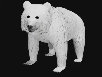 Polar Bear Low-poly 3D model
