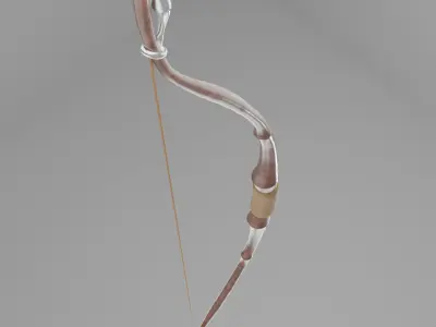 3D Bow LOWPOLY Low-poly 3D model