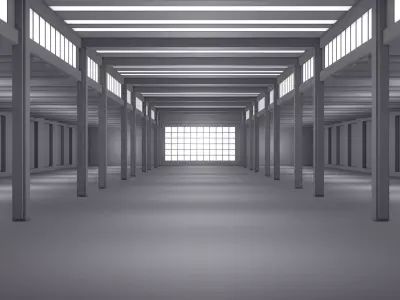 Basement Interior Low-poly 3D model