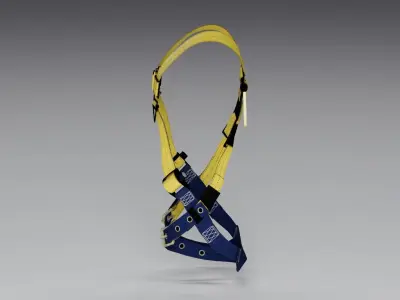 Safety Harness Low-poly 3D model buy