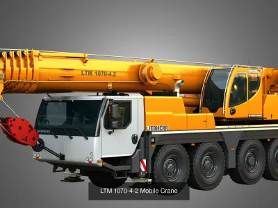 TA230 - PR756 - A918 - LTM 1070-4-2 Industrial Vehicles 4 in 1 3D Model Pack