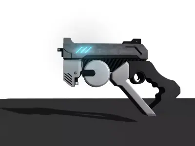 3d sci-fi Gun modeling 3D model