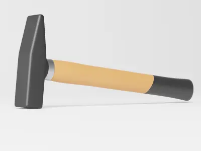 Tack Hammer or Upholstery Hammer Low-poly 3D model