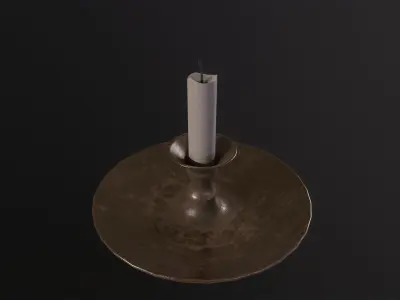 Candle 3D Model Low-poly 3D model