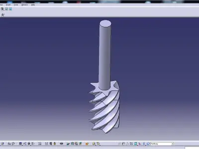 TOOL1 spiral cutting tool Free 3D model