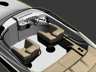 high-class canoes model 3d  3D model