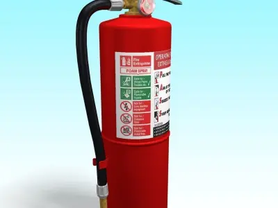Fire Extinguisher 3D model 13