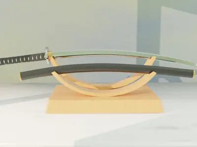 Katana and Stand 3D model