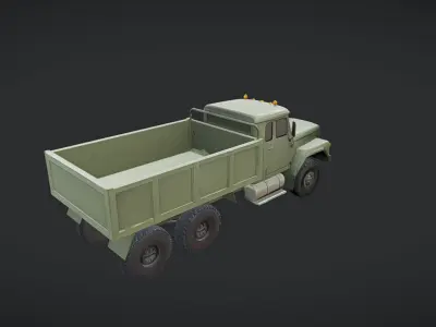 military cargo truck 3D model purchase