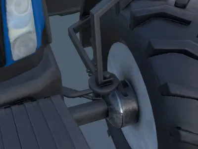 New Holland T8040 Low Poly Low-poly 3D model