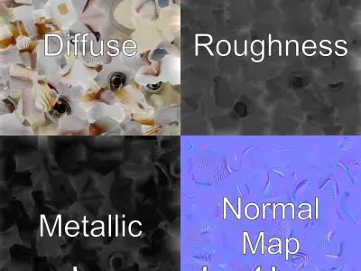 Barreleye Fish 3D Model with Transparent Head Low-poly 3D model