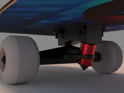 Spiderman Marvel Skateboard  3D model