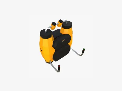 Jetpack Low Poly A01 - SciFi Character Design Low-poly 3D model