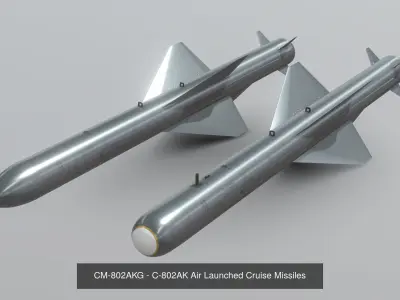 Chinese Missiles Collection 01 3D Model Pack