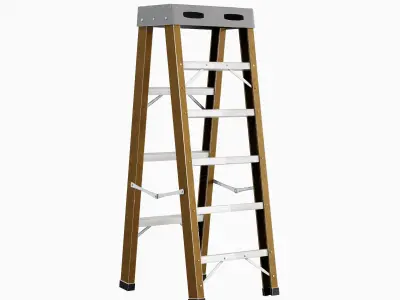 Ladder 07  Low-poly 3D model