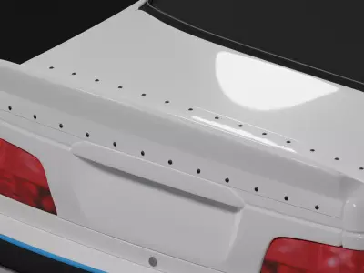 Peugeot pars spoiler V2 Free low-poly 3D model