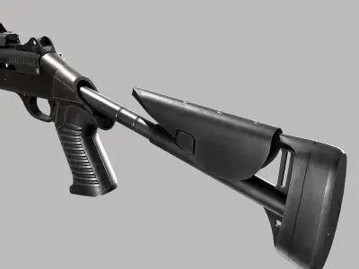 Benelli m4 shotgun pbr realistic weapon 3d model  Low-poly 3D model