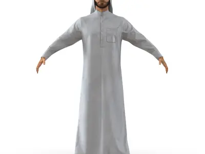 Arab Man Rigged 3D model