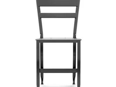 Vintage Industrial Mid Century Modern Dining Chair 3D model