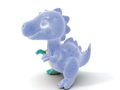 Cartoon Dinosaur Model Pack Low-poly 3D model purchase