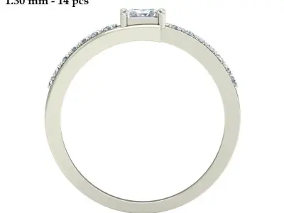 Wedding Ring  3D print model 156
