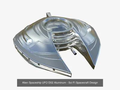 10 Alien Spaceship UFO D Collection - Sci Fi Spacecraft Design 3D Model Pack