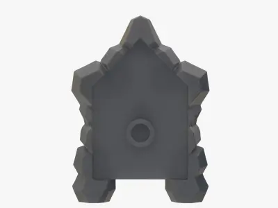 Lego Realsize Shield Low-poly 3D model