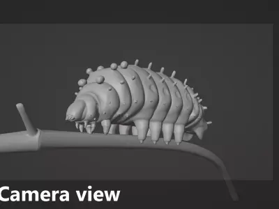 Caterpillar model Free 3D model