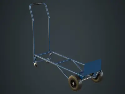 Hand Truck 3A Low-poly 3D model