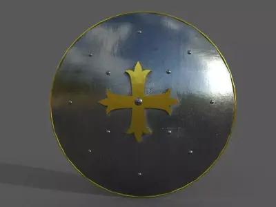 Knight Shield Low-poly 3D model Low-poly 3D model