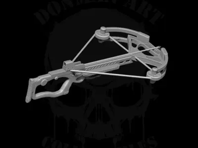 Crossbow 3D printable files for action figures 3D print model