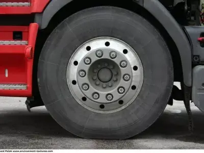 TRUCK WHEEL - Heavy truck front wheel Free 3D model 3D print model