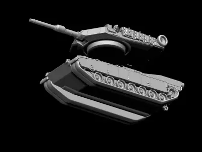 M1A1 Abrams 3D print model