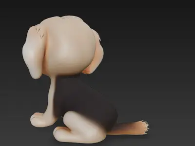 Dog Realistic 3D Model Basic - Low Poly Realistic Low-poly 3D model buy