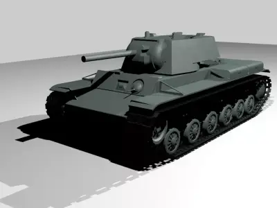 KV-1 Tank model Free 3D model