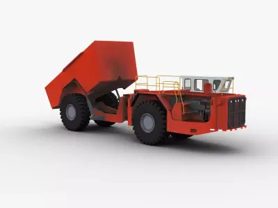 Minetruck MT2010 Low-poly 3D model