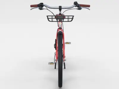 Electric Bicycle Red 3D model