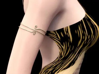 Arm bangle JB4 for Genesis 8 Female 3D model