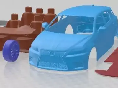 Lexus CT 200h 2014 Printable Car  3D print model