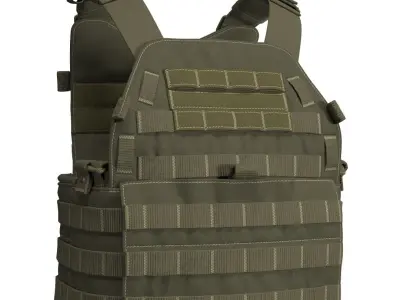 Military Bulletproof Vest LBT 6094 - Marvelous Designer 3D model