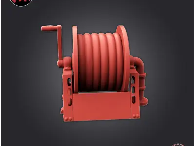 Industrial Fire Hose 3D print model