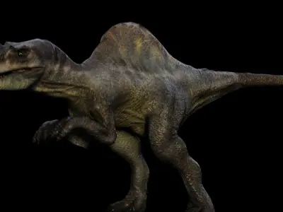 Spinosaurus Rigged  Low-poly 3D model