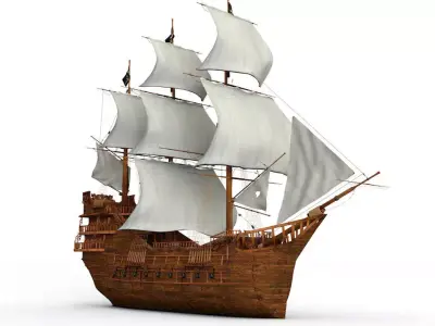 old ship 3D model