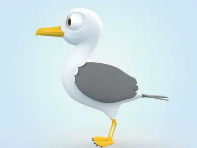 Seagull 3D model shop